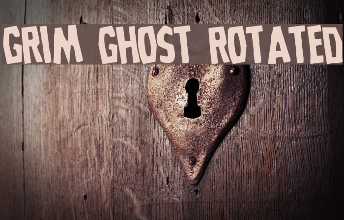 Grim Ghost Rotated Font examples