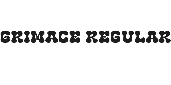 Grimace Regular Logo