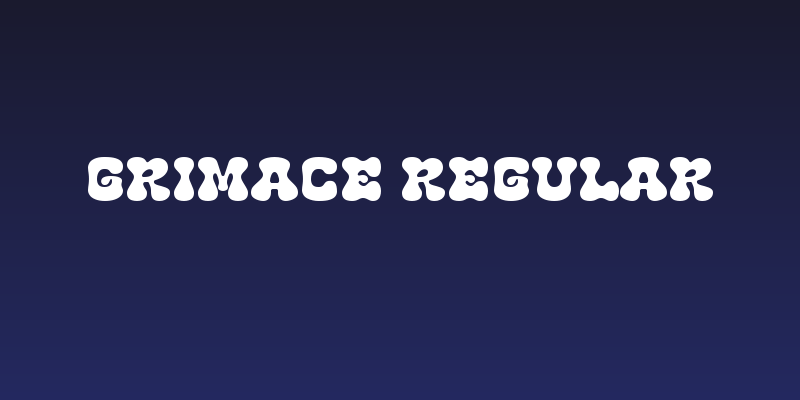 Grimace Regular Social Header