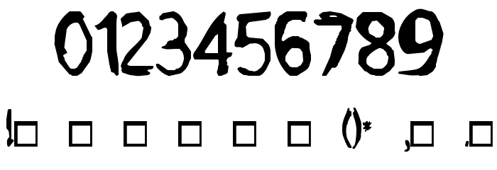 Grimace Font OTHER CHARS