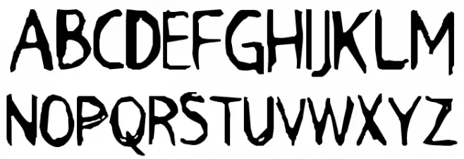 Grimace Font UPPERCASE