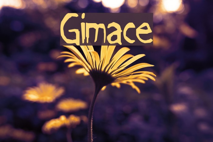 Grimace Font examples
