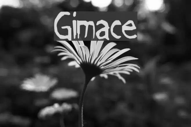 Grimace Font examples