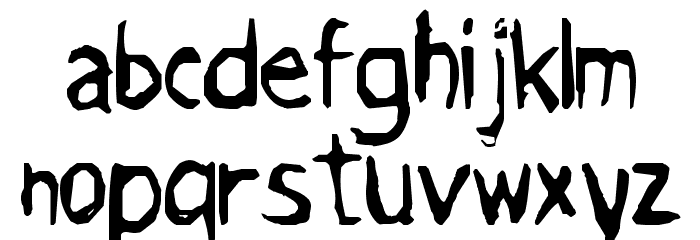 Grimace Font LOWERCASE