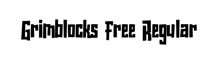 Grimblocks Free Regular フォント