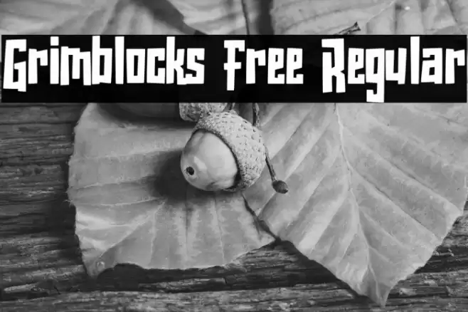 Grimblocks Free Regular フォント examples