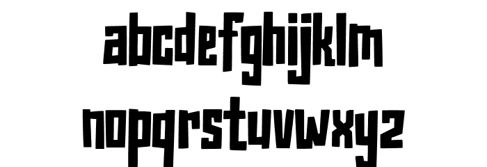 Grimblocks Free Regular Font Litere mici