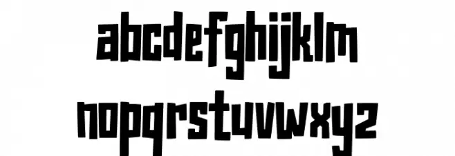Grimblocks Free Regular フォント 小文字
