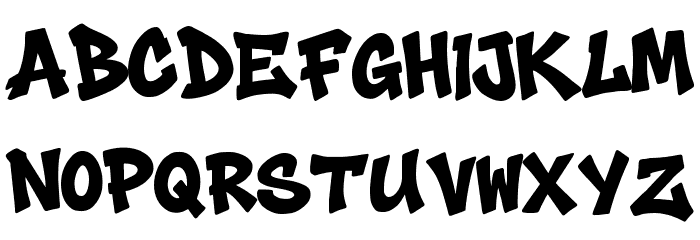 Grime Slime Font LOWERCASE