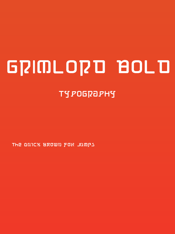 Grimlord Bold Expanded Poster