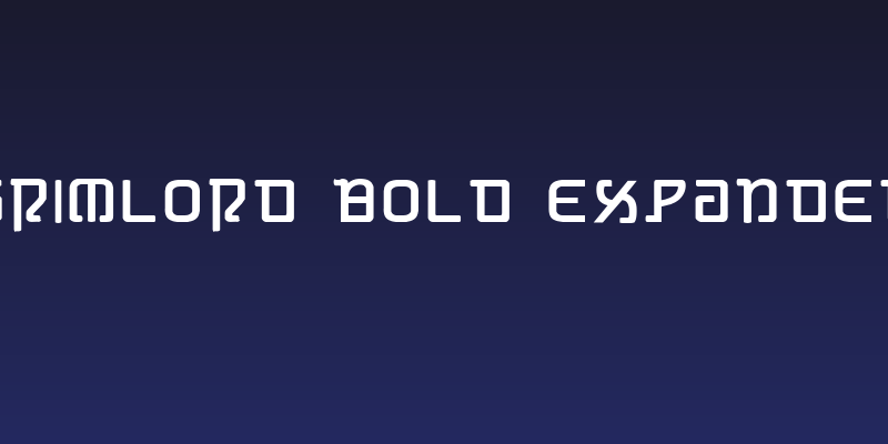 Grimlord Bold Expanded Social Header