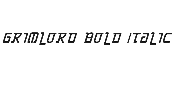 Grimlord Bold Italic Logo