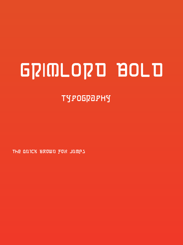 Grimlord Bold Poster