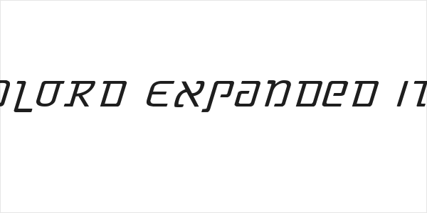 Grimlord Expanded Italic Logo