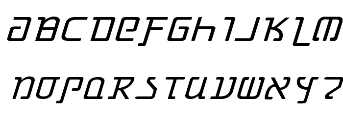 Grimlord Expanded Italic Font LOWERCASE