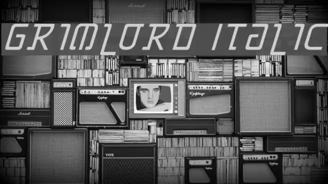 Grimlord Italic Font examples