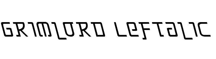 Grimlord Leftalic  フリーフォントのダウンロード