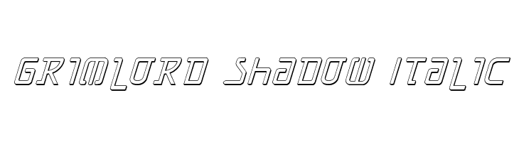 Grimlord Shadow Italic  baixar fontes gratis