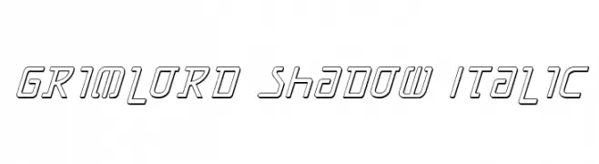 Grimlord Shadow Italic  Free Fonts Download