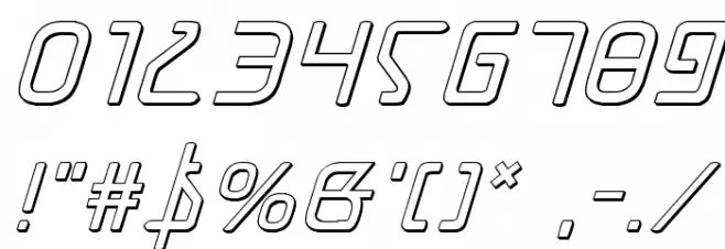 Grimlord Shadow Italic Font OTHER CHARS