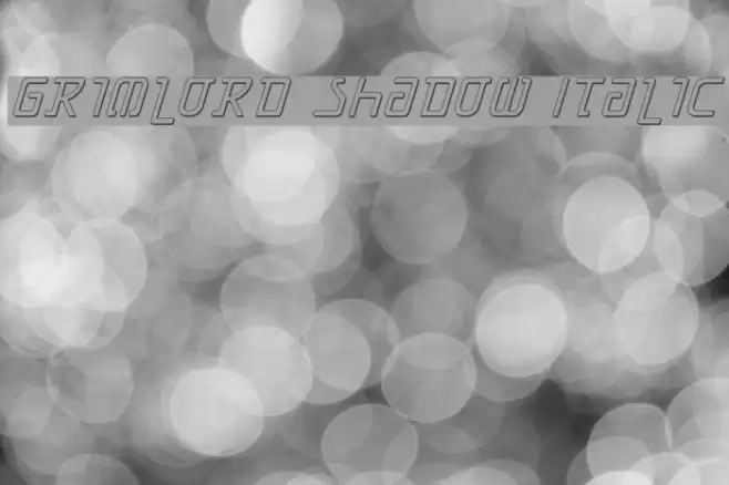 Grimlord Shadow Italic Font examples