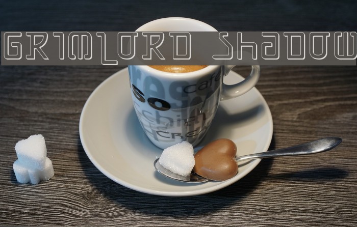 Grimlord Shadow Font examples