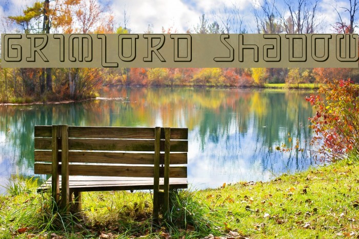 Grimlord Shadow Font examples
