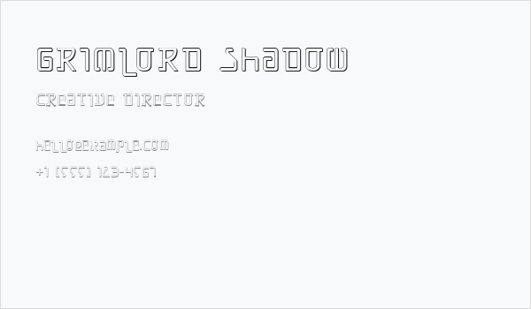 Grimlord Shadow Business Card