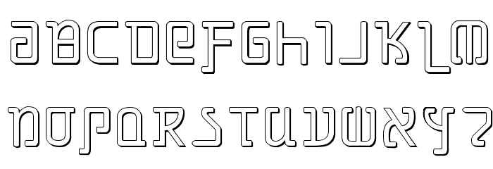 Grimlord Shadow Font LOWERCASE