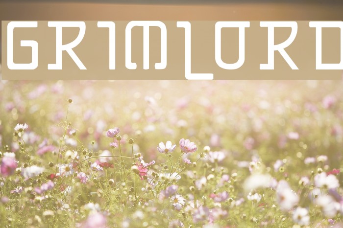 Grimlord Font examples