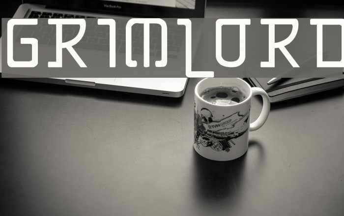Grimlord Font examples