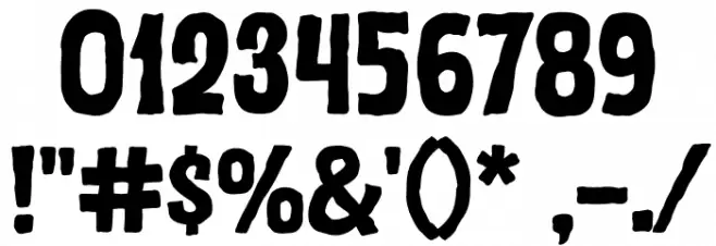 Grimmy Spooky Font OTHER CHARS