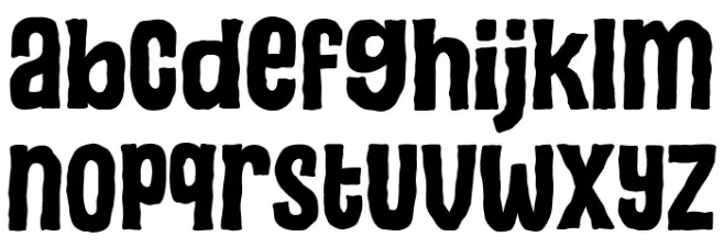 Grimmy Spooky Caratteri MINUSCOLO