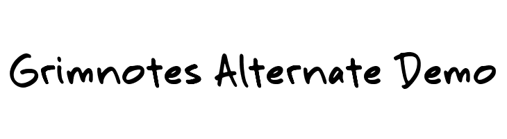 Grimnotes Alternate Demo  baixar fontes gratis