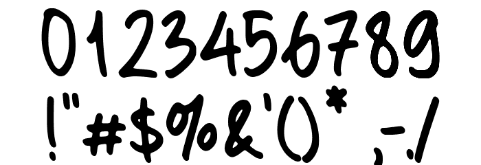 Grimnotes Alternate Demo Font OTHER CHARS