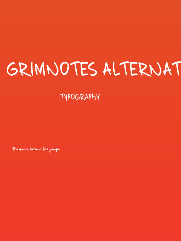 Grimnotes Alternate Demo Poster