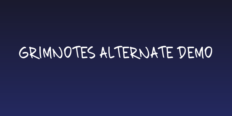 Grimnotes Alternate Demo Social Header
