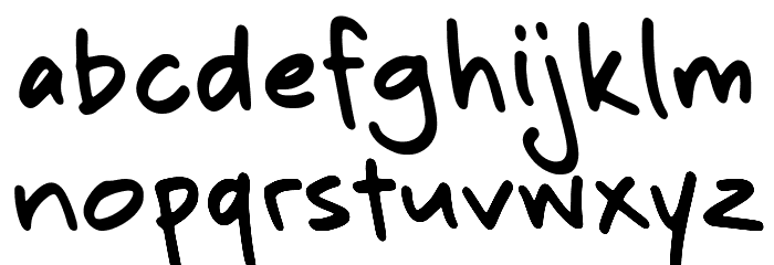 Grimnotes Alternate Demo Font LOWERCASE