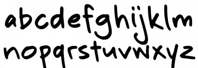 Grimnotes Alternate Demo Schriftart Kleinbuchstaben