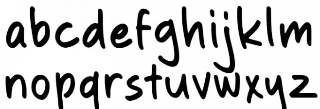 Grimnotes Demo Font Litere mici