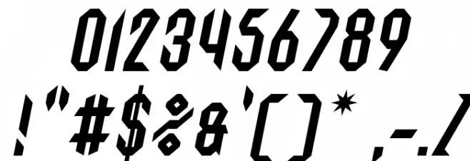 Grimoire Of Death Italic Font OTHER CHARS