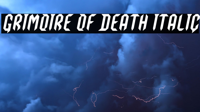 Grimoire Of Death Italic Example 1