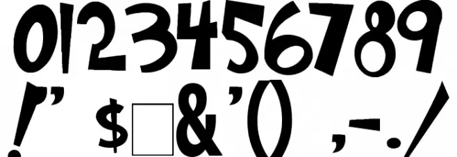 Grinched Font OTHER CHARS