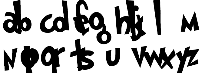Grinched Font LOWERCASE