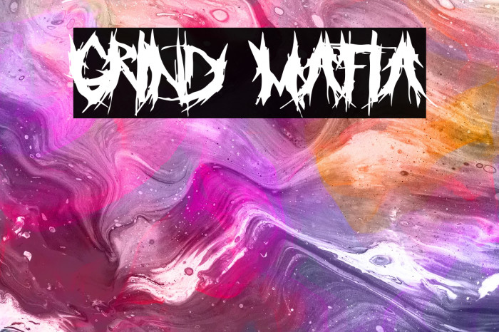 Grind Mafia Font examples