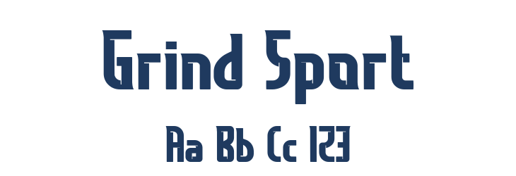 Grind Sport Font Preview