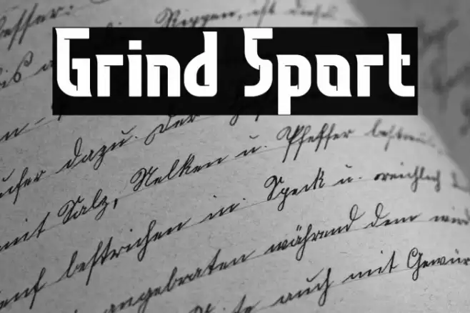Grind Sport Fonte examples