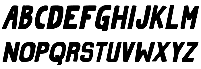 Grind Zero Bold Italic Font LOWERCASE