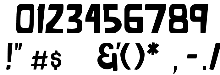 Grind Zero Font OTHER CHARS