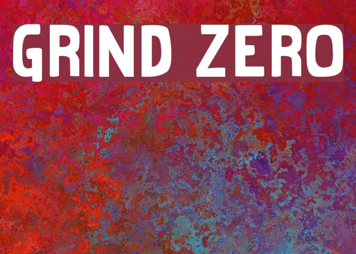 Grind Zero Font examples